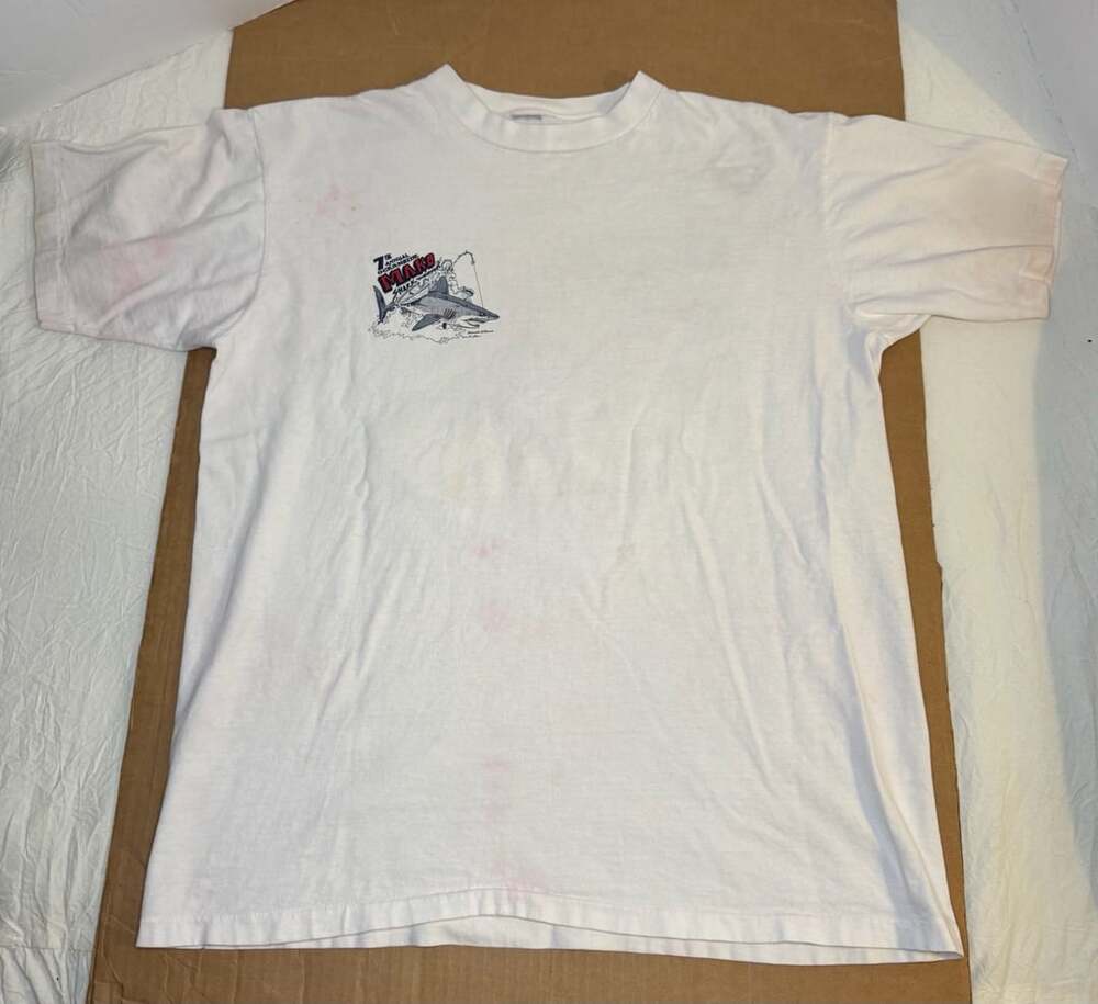 Sunn Graphics 7th Annual Oceanside Mako Shark Tournament Shirt 1991 L